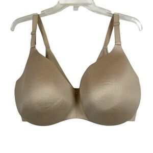 Cacique Backsmoother Lightly Lined Balconette Bra sz 40H Cafe Tan